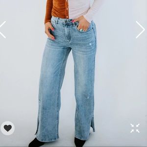 Baker Wide Leg Risen Jean - LaurieBelles